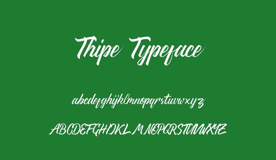 thipe-typeface font