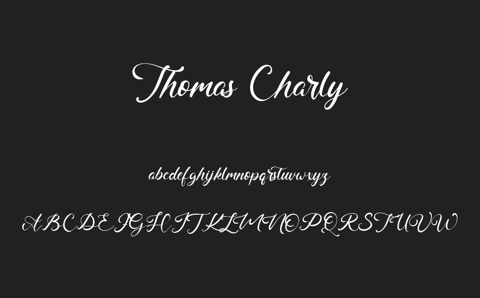 Thomas Charly font