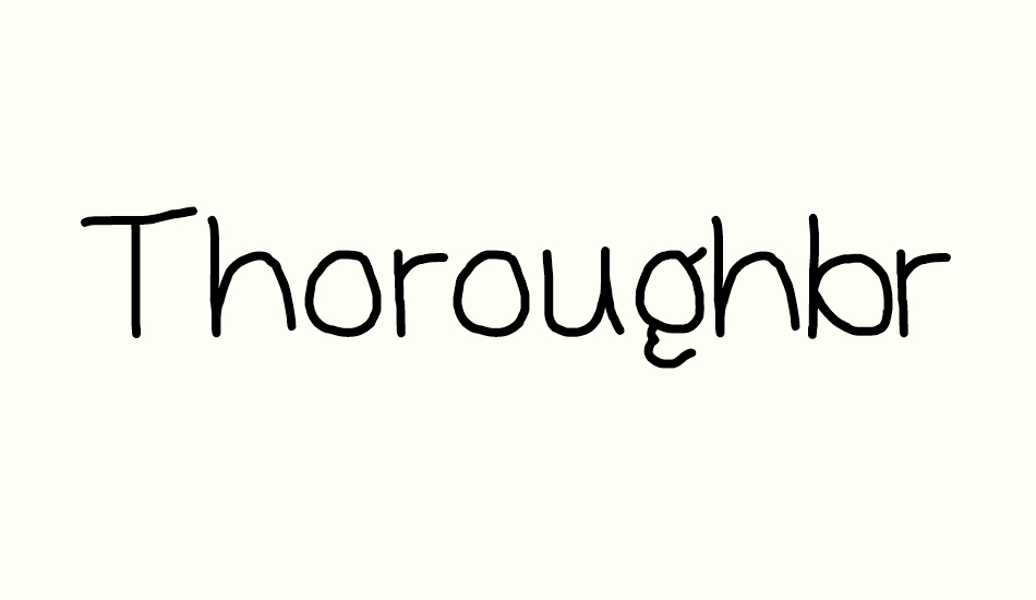 thoroughbred font big