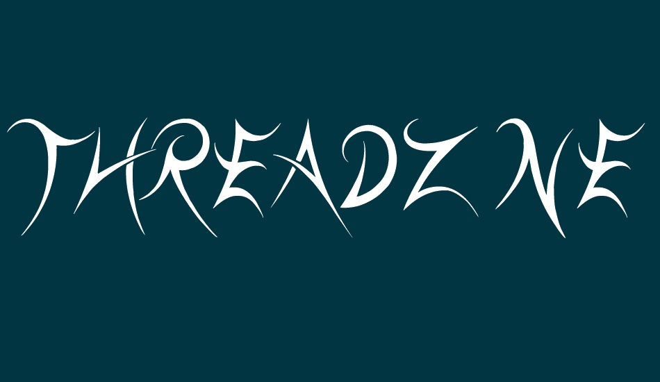 threadz-needle font big