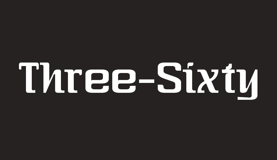 three-sixty-condensed font big