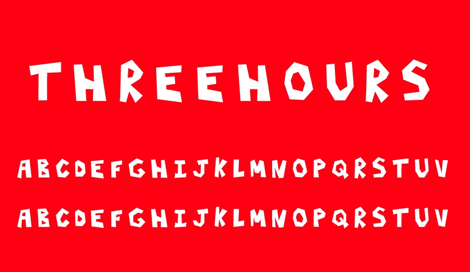 threehours font