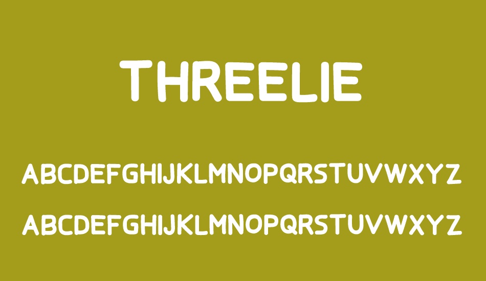 threelıe font