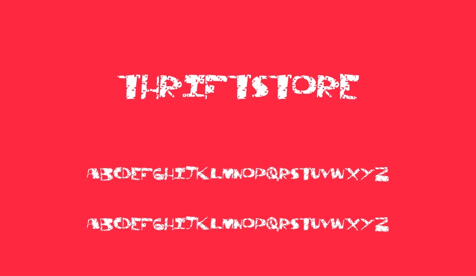 thriftstore font