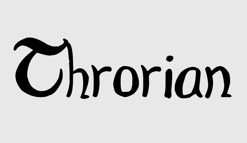 throrian-commonface font big