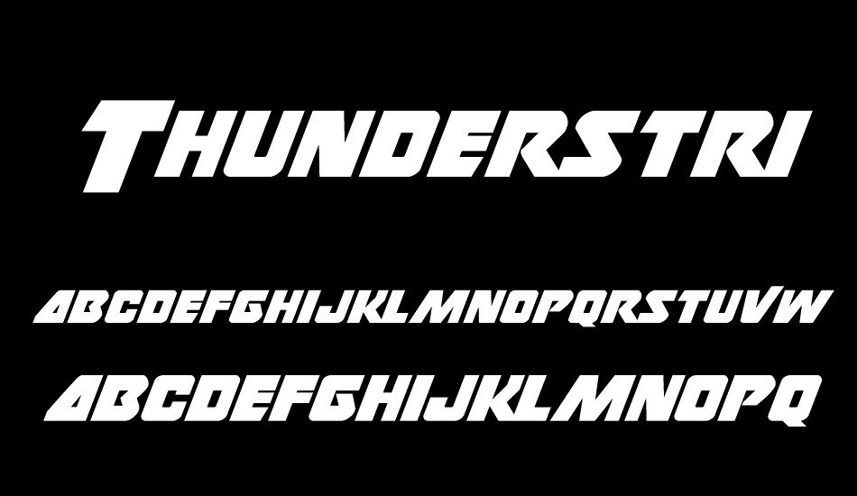 thunderstrike font