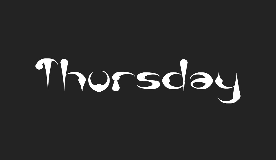 thursday font big