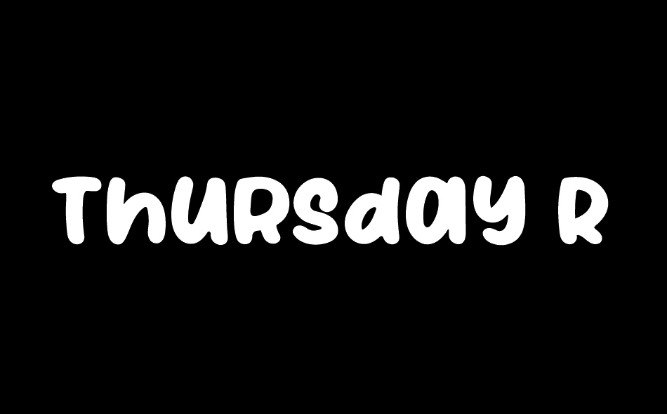 Thursday Routine font big