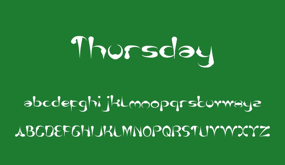 thursday font