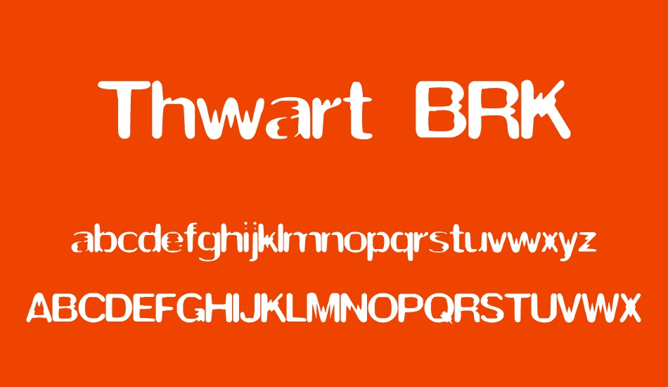 thwart-brk font