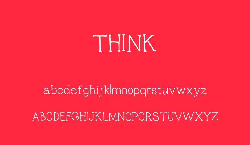 thınk font