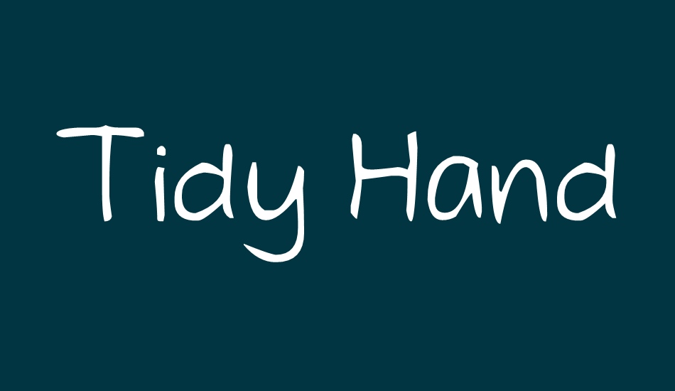 tidy-hand font big