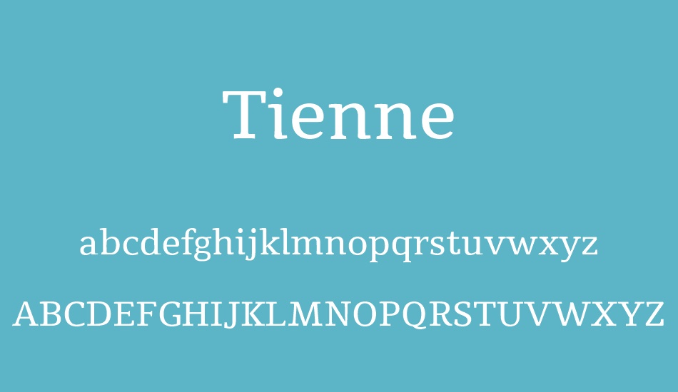 tienne font