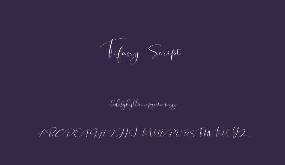 tifany-script font