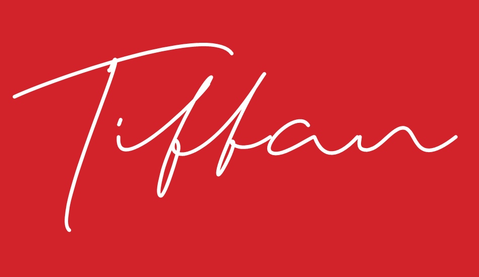 tiffany-script font big