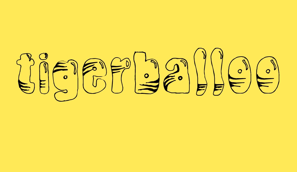 tigerballoon font big