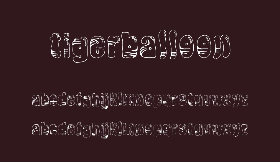 tigerballoon font