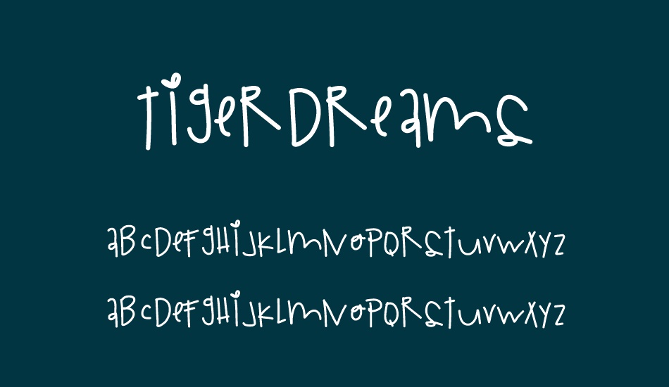 tigerdreams font