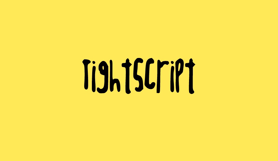 tightscript font big