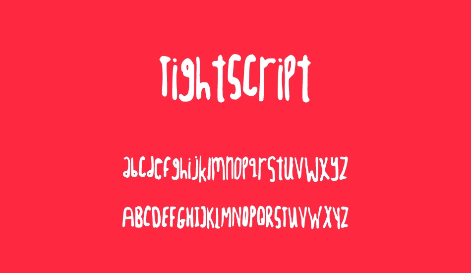 tightscript font