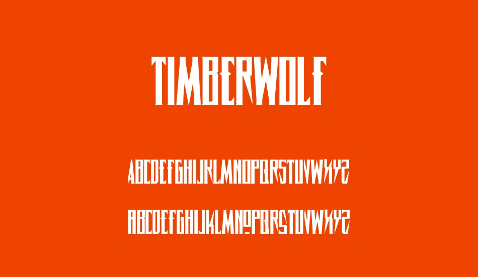 timberwolf font