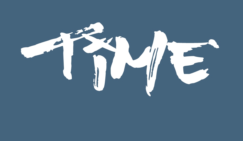 time-machino font big