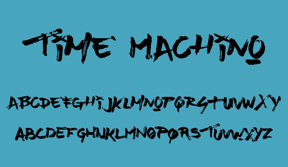 time-machino font