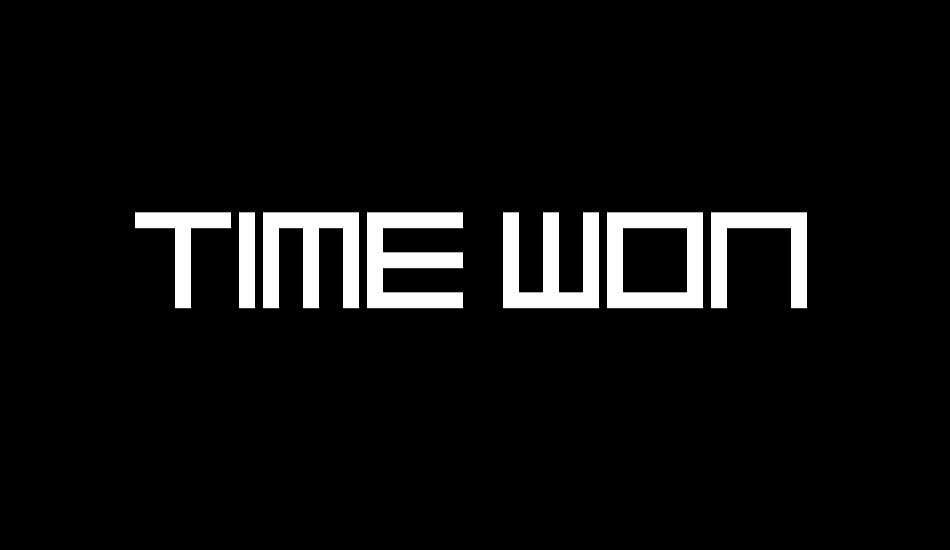 time-won font big