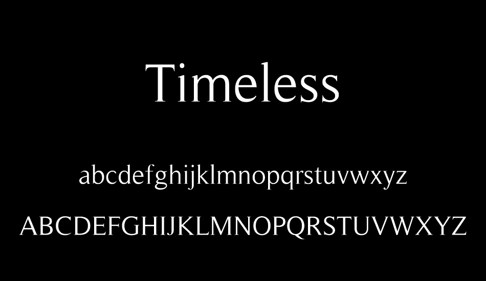 timeless font