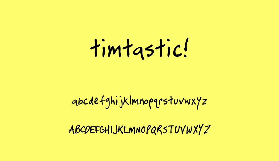 timtastic font