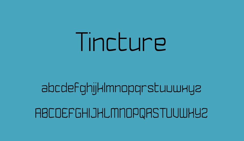 tincture font