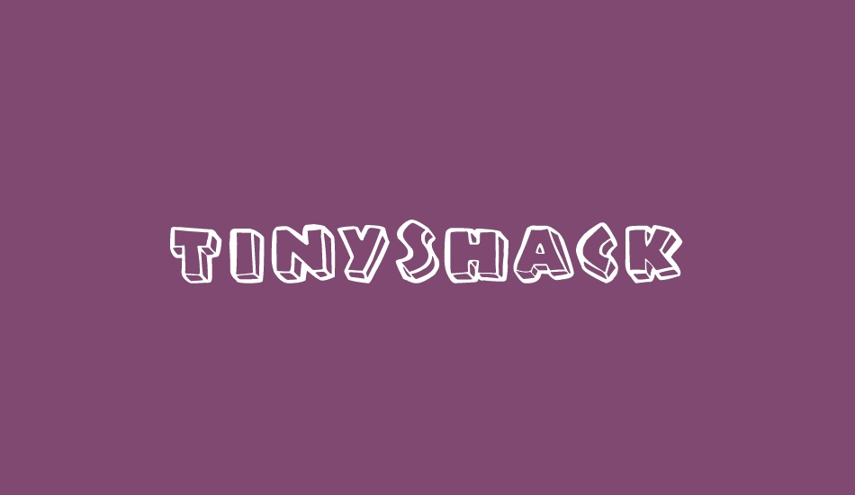 tinyshack font big