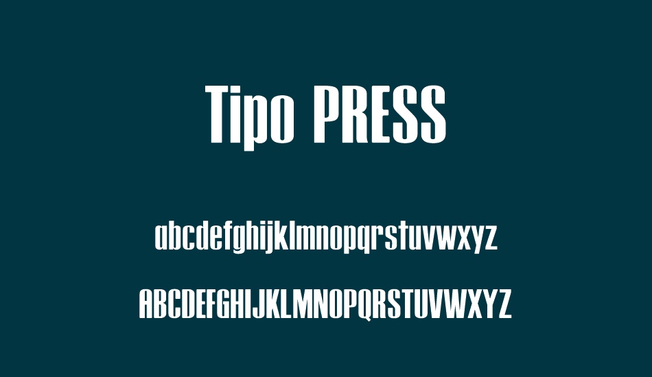 tipo-press font