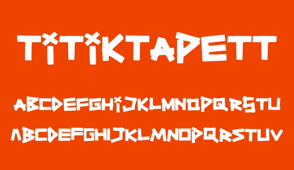 titiktapettf font