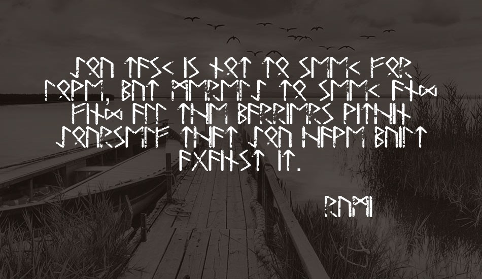 tjelvar-runic font text