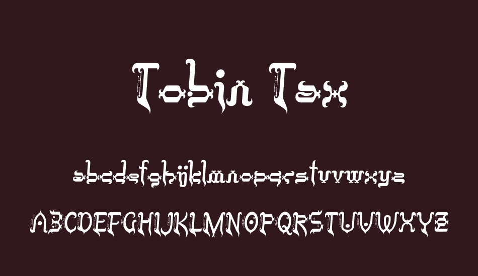 tobin-tax font