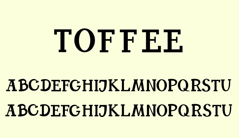 toffee font