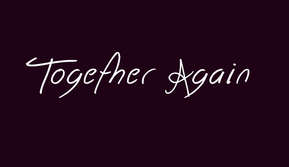 together-again font big