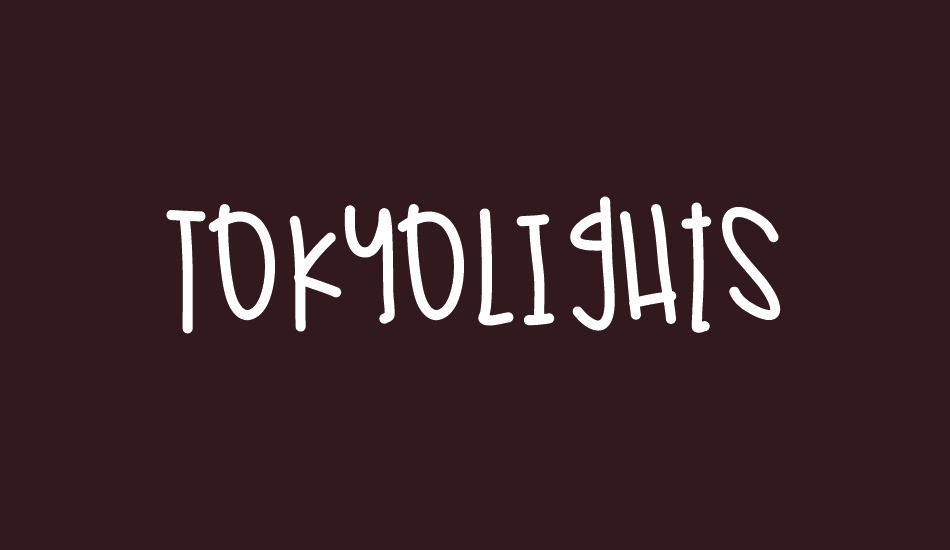 tokyolights font big