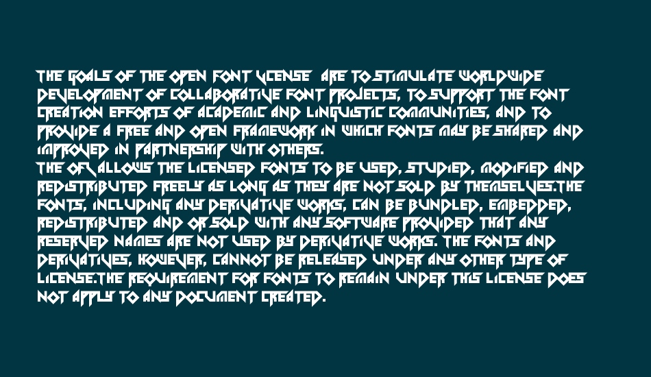 tolerant font 1