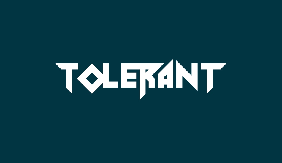 tolerant font big