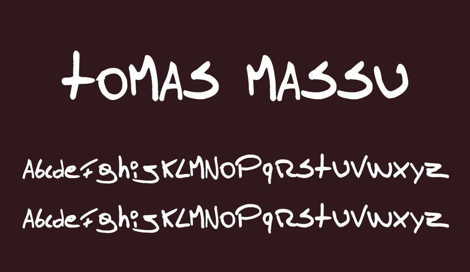 tomas-massu font