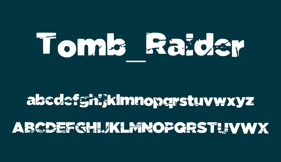 Tomb Raider Free Font