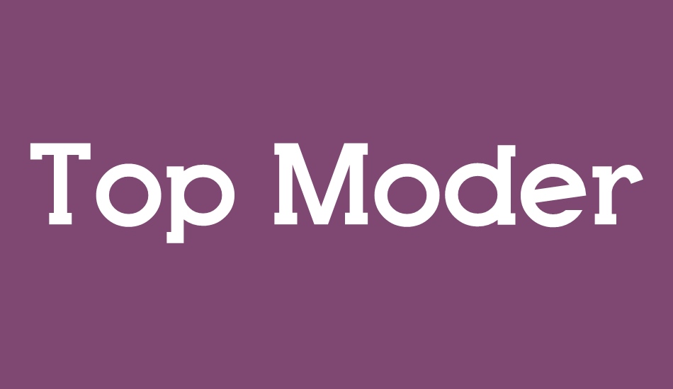 top-modern font big