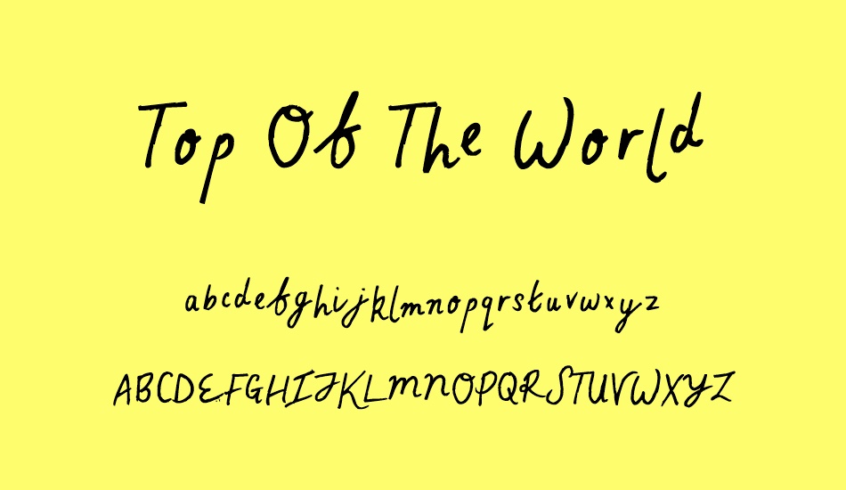 top-of-the-world font