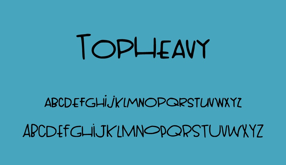 topheavy font