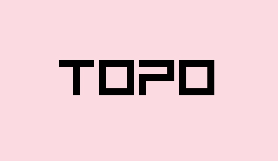 topo font big