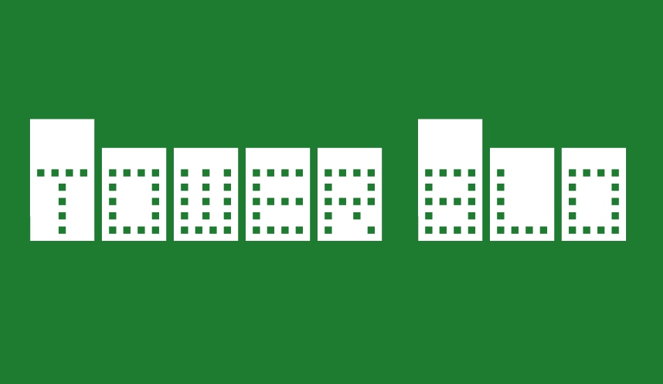 tower-block font big