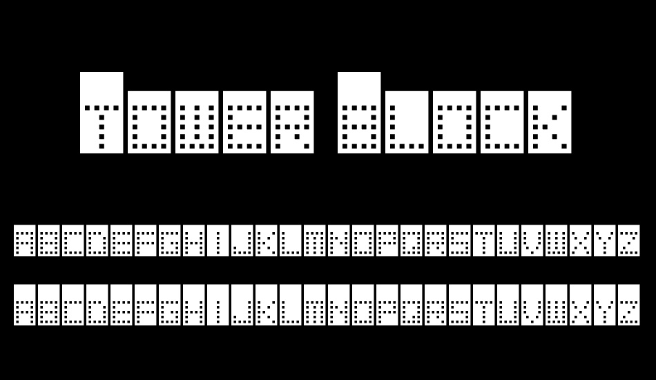 tower-block font