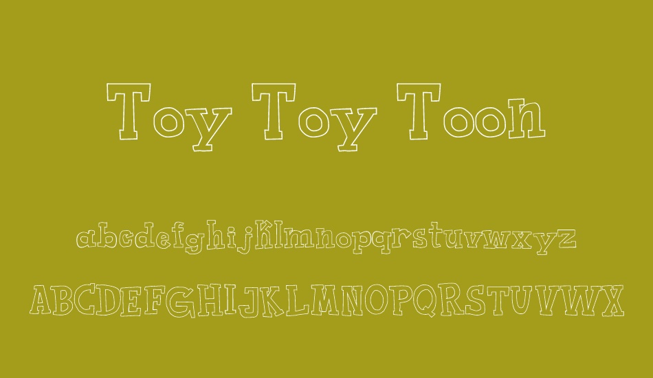 toy-toy-toon font